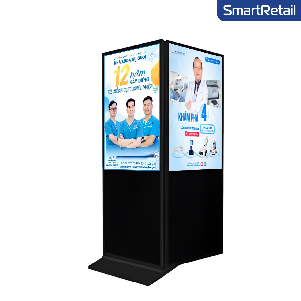 Màn hình quảng cáo chân đứng 2 mặt